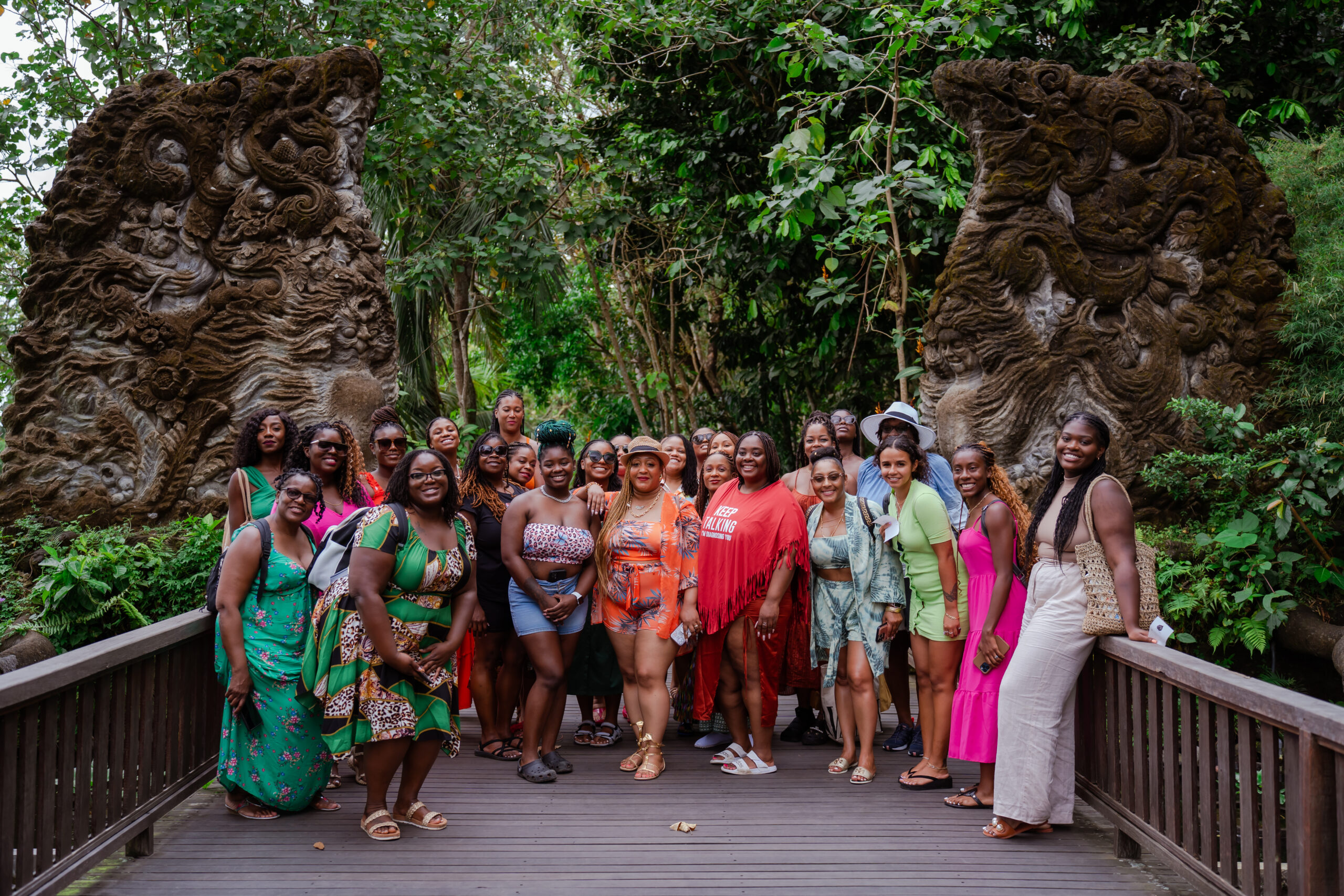 Travelhopp group at Bali Monkey Forest, 2025