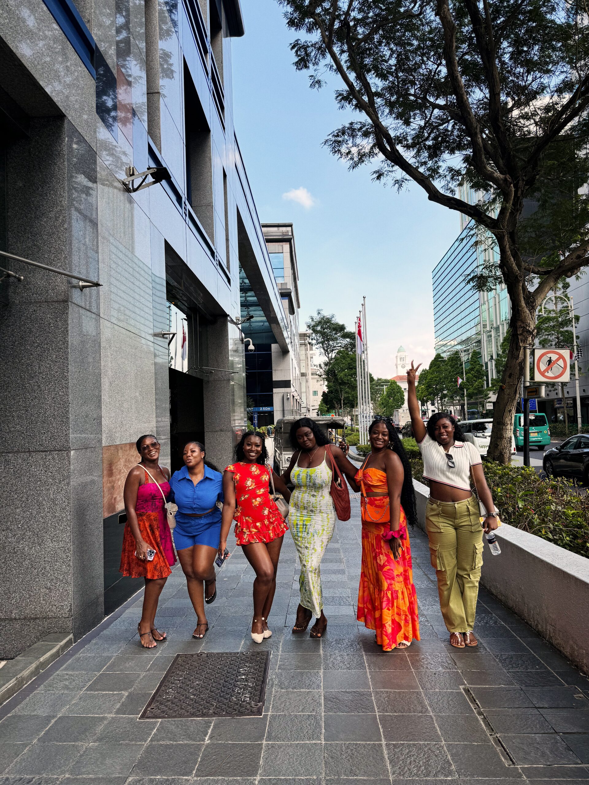 Travelhopp ladies group walking in Singapore, 2024